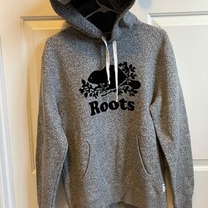 Roots Charcoal Hoodie for Men